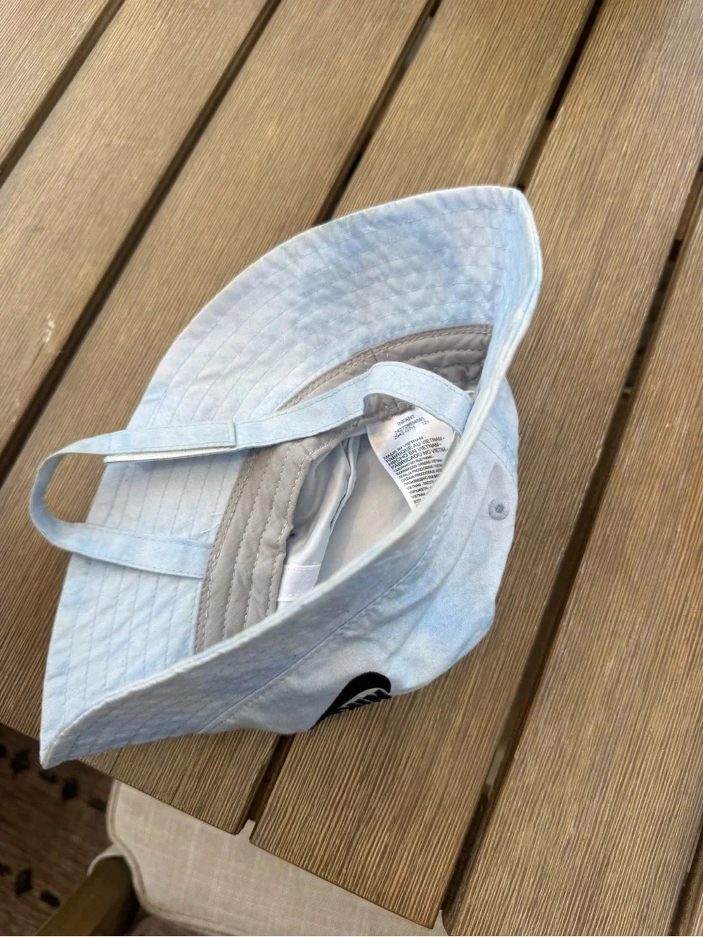 Nike Infant Light Blue Tie Dye Bucket Hat UPF 40+ Sun Hat